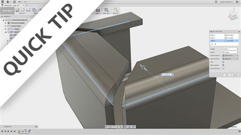 fusion 360 sheet metal component|autodesk fusion 360 sheet metal tutorial.